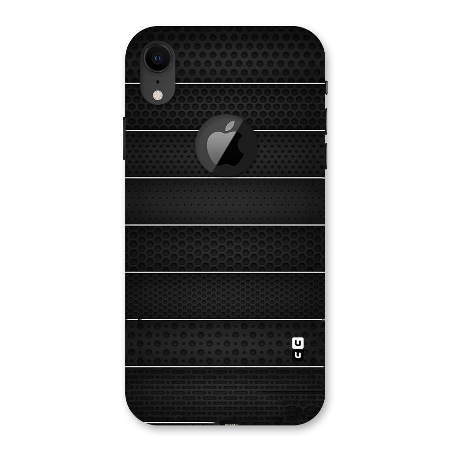 Concrete Stripes Back Case for iPhone XR Logo Cut