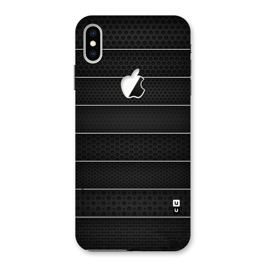 Concrete Stripes Back Case for iPhone XS Max Apple Cut