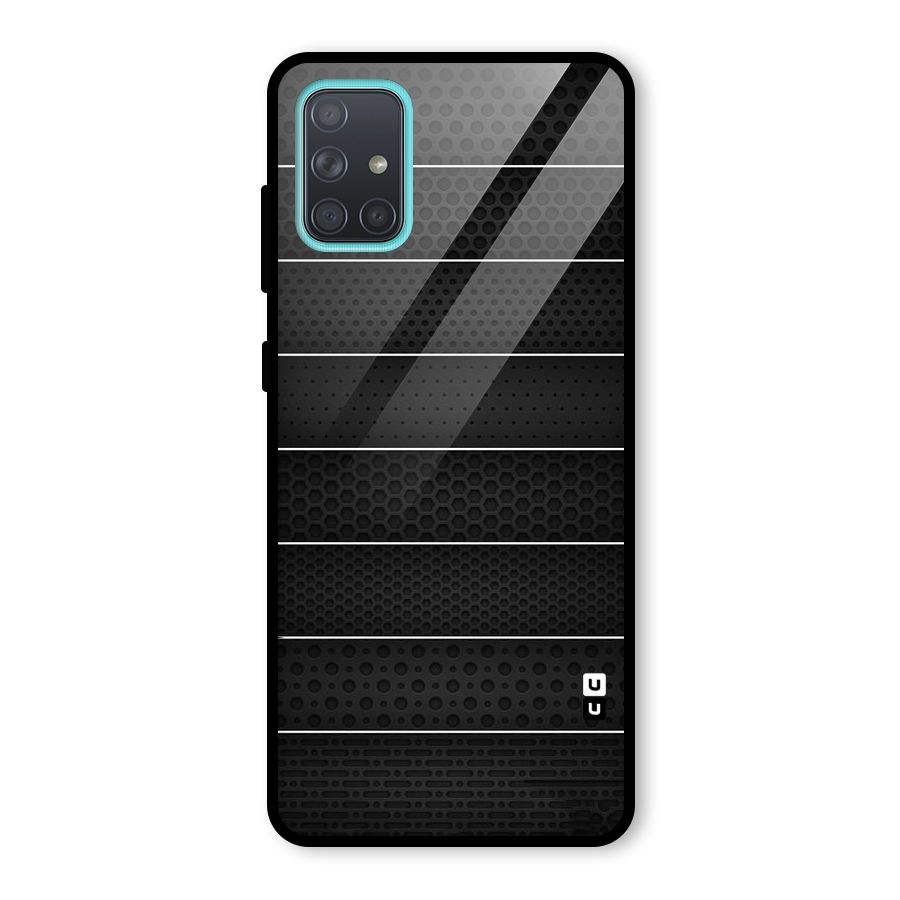 Concrete Stripes Glass Back Case for Galaxy A71
