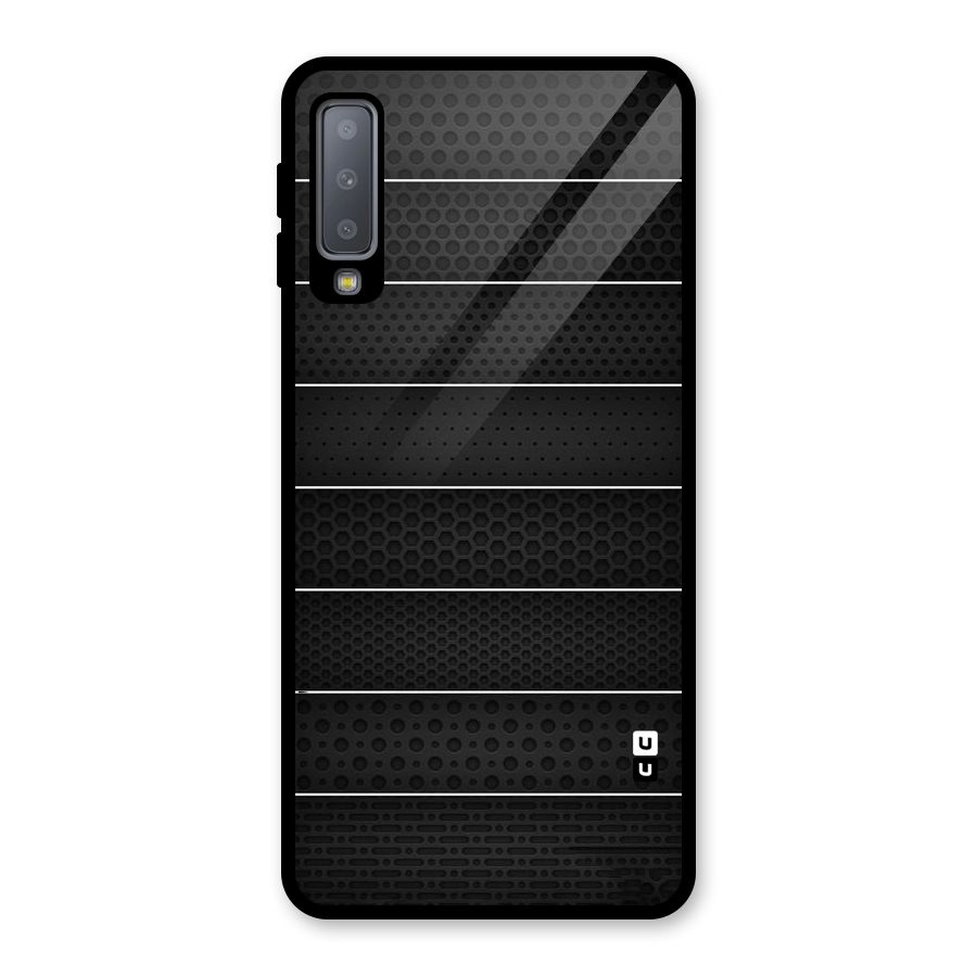 Concrete Stripes Glass Back Case for Galaxy A7 (2018)