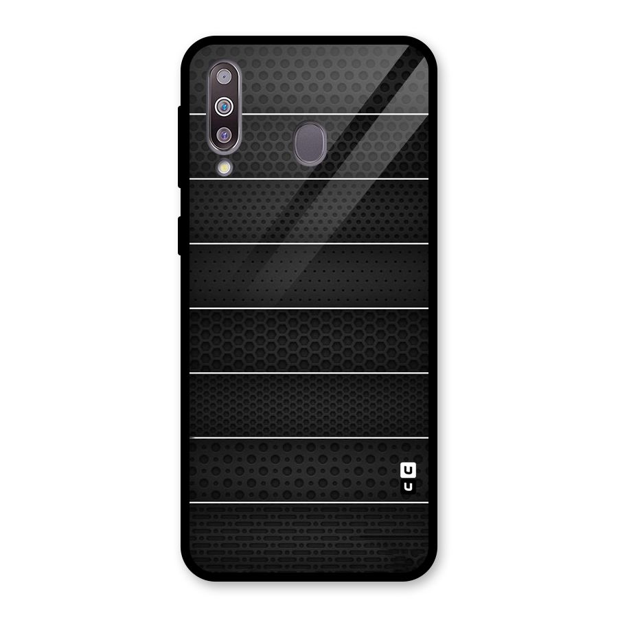 Concrete Stripes Glass Back Case for Galaxy M30