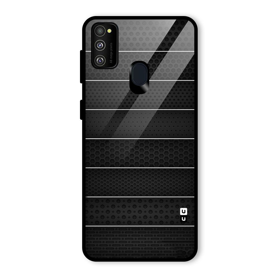 Concrete Stripes Glass Back Case for Galaxy M30s