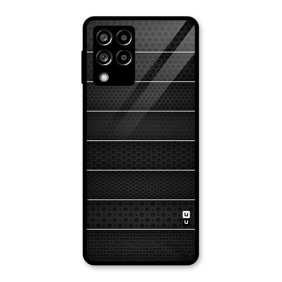 Concrete Stripes Glass Back Case for Galaxy M53 5G