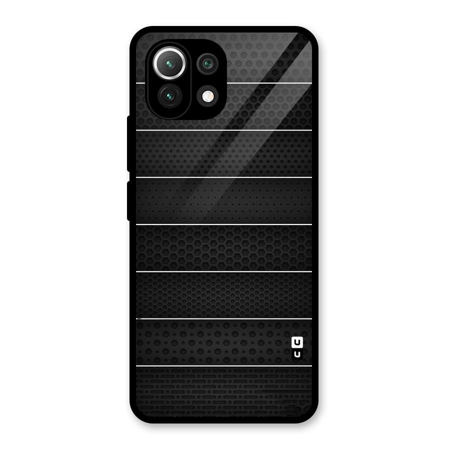 Concrete Stripes Glass Back Case for Mi 11 Lite