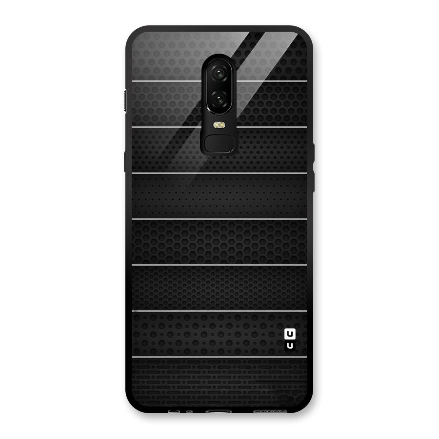 Concrete Stripes Glass Back Case for OnePlus 6