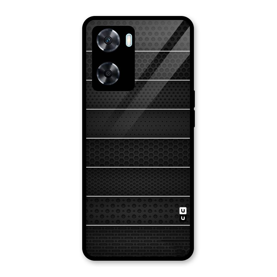 Concrete Stripes Glass Back Case for Oppo A77