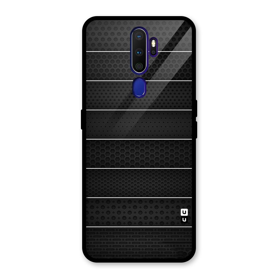 Concrete Stripes Glass Back Case for Oppo A9 (2020)