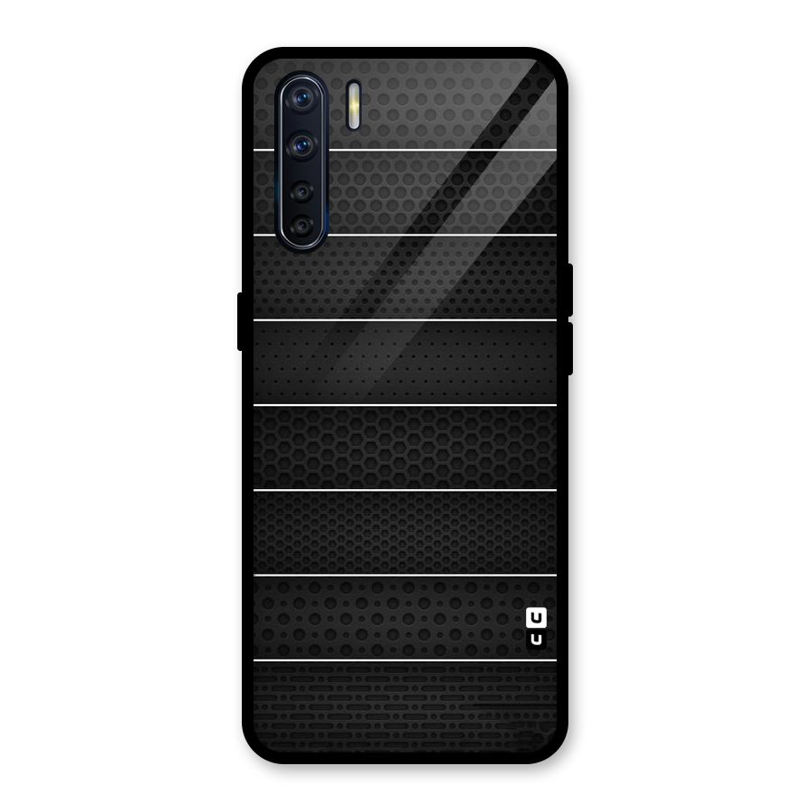Concrete Stripes Glass Back Case for Oppo F15