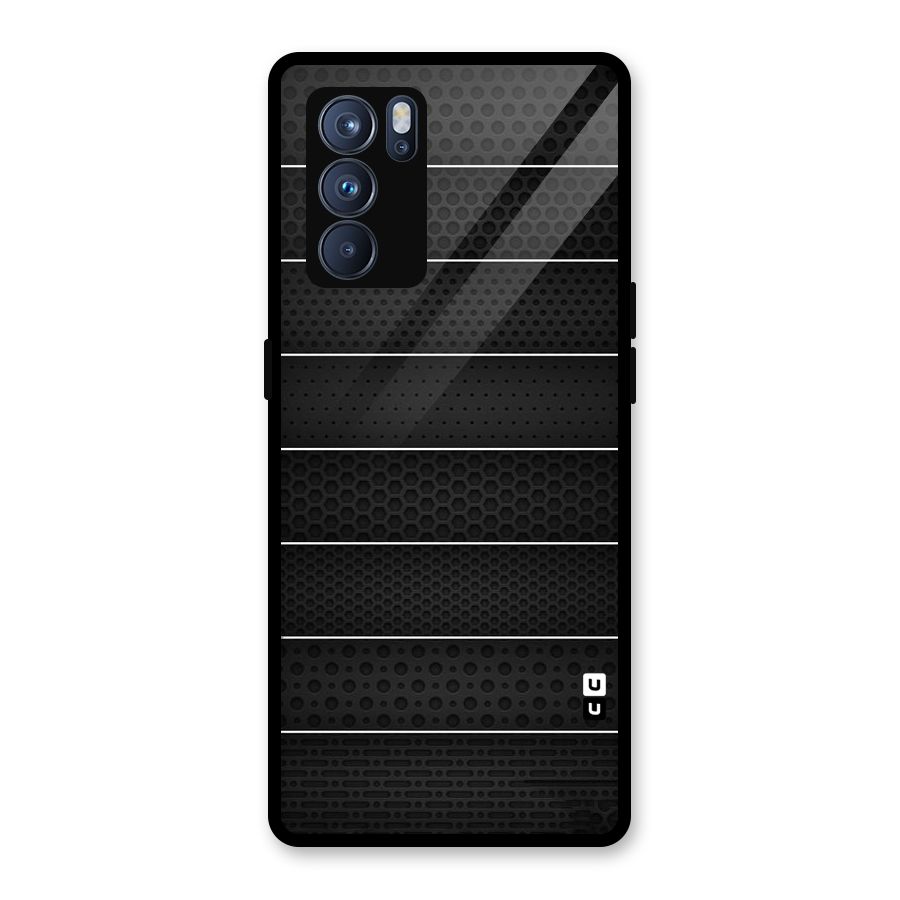 Concrete Stripes Glass Back Case for Oppo Reno6 Pro 5G