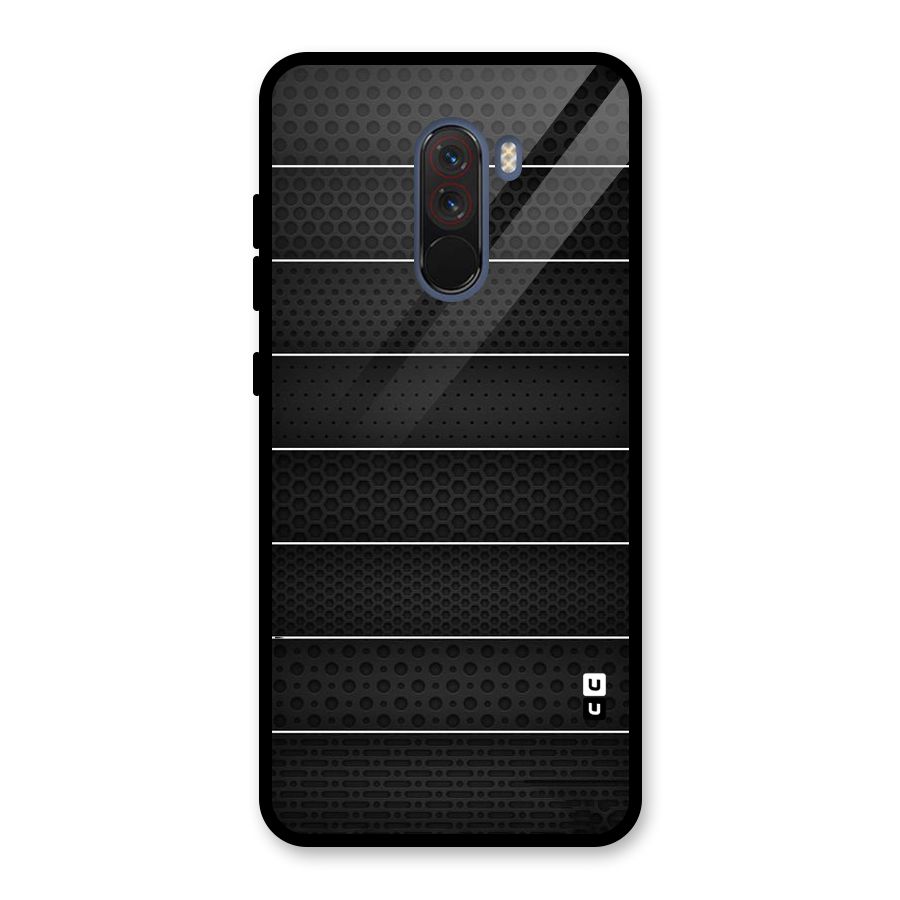 Concrete Stripes Glass Back Case for Poco F1
