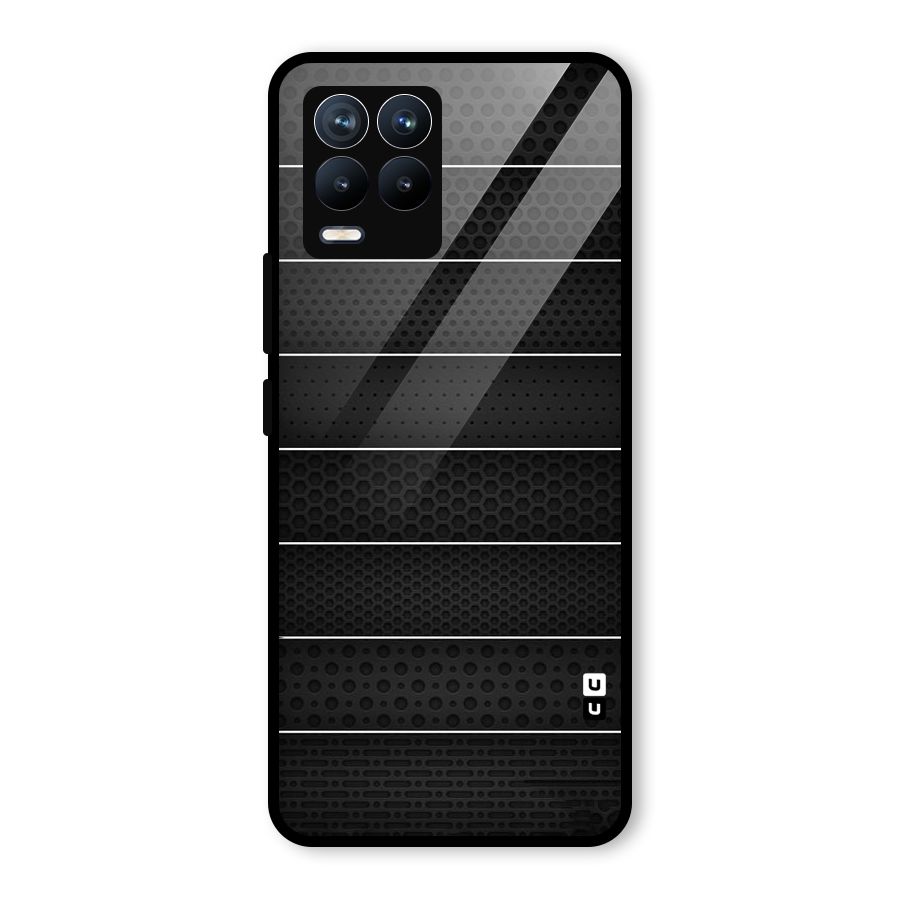 Concrete Stripes Glass Back Case for Realme 8