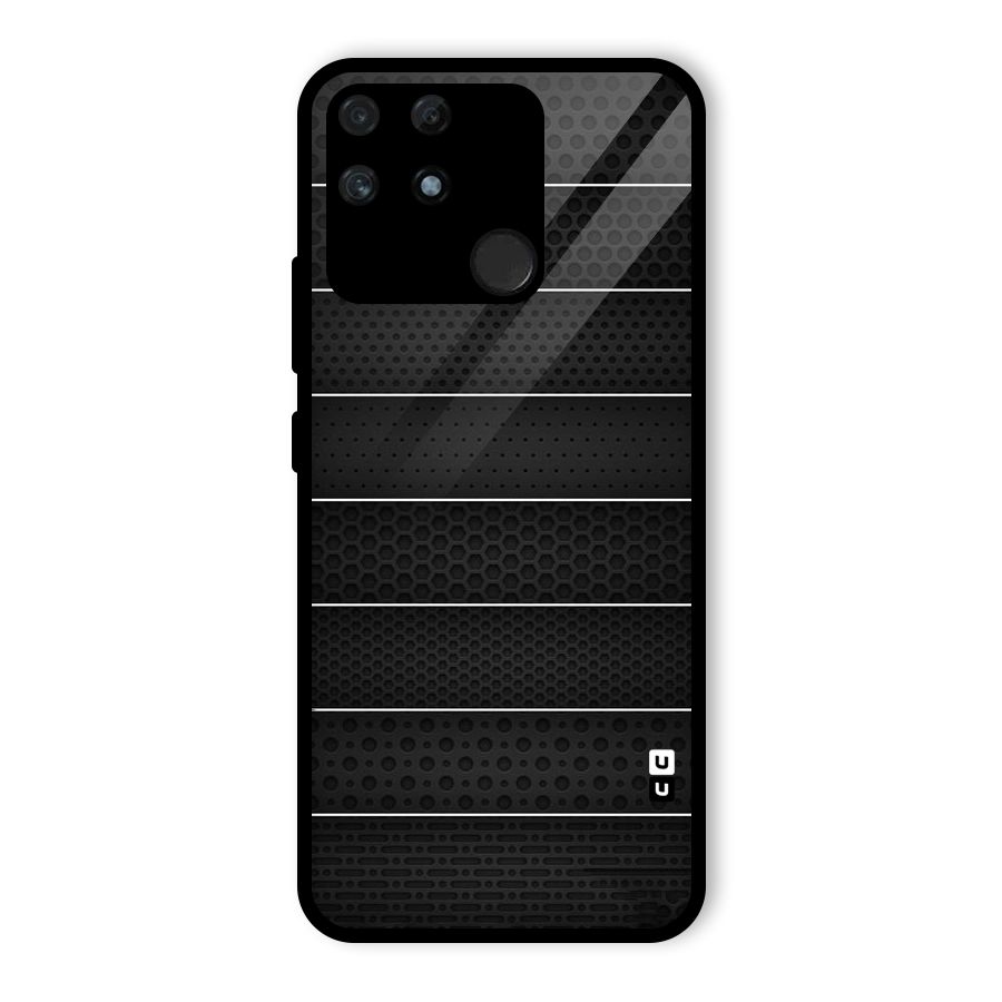 Concrete Stripes Glass Back Case for Realme Narzo 50A