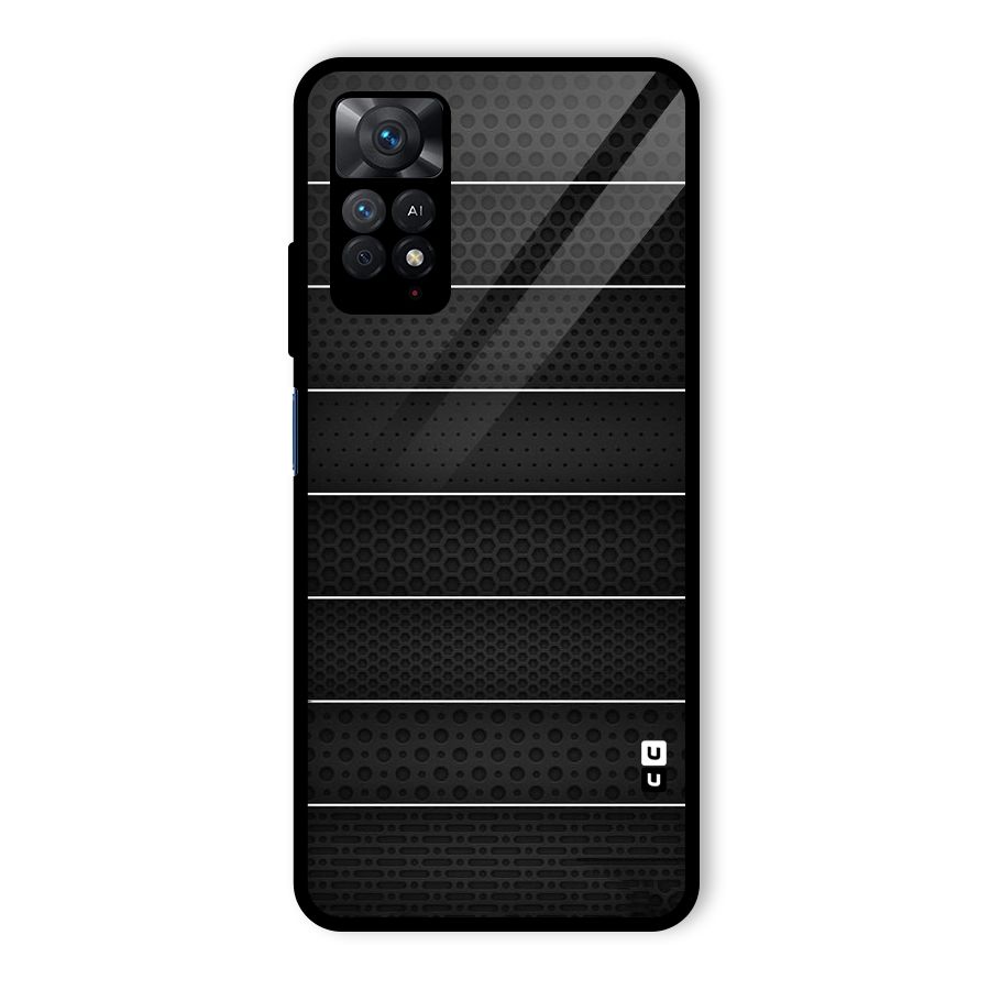 Concrete Stripes Glass Back Case for Redmi Note 11 Pro Plus 5G