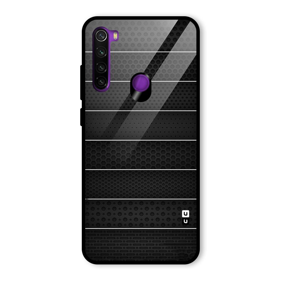 Concrete Stripes Glass Back Case for Redmi Note 8