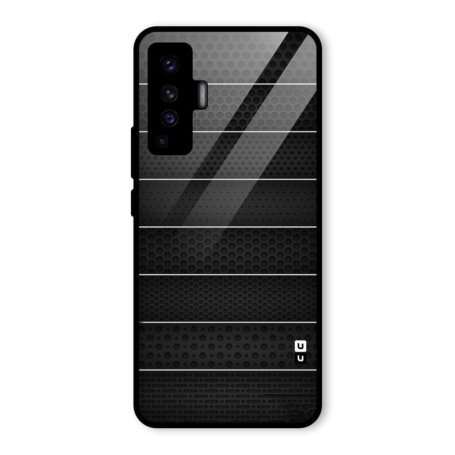 Concrete Stripes Glass Back Case for Vivo X50