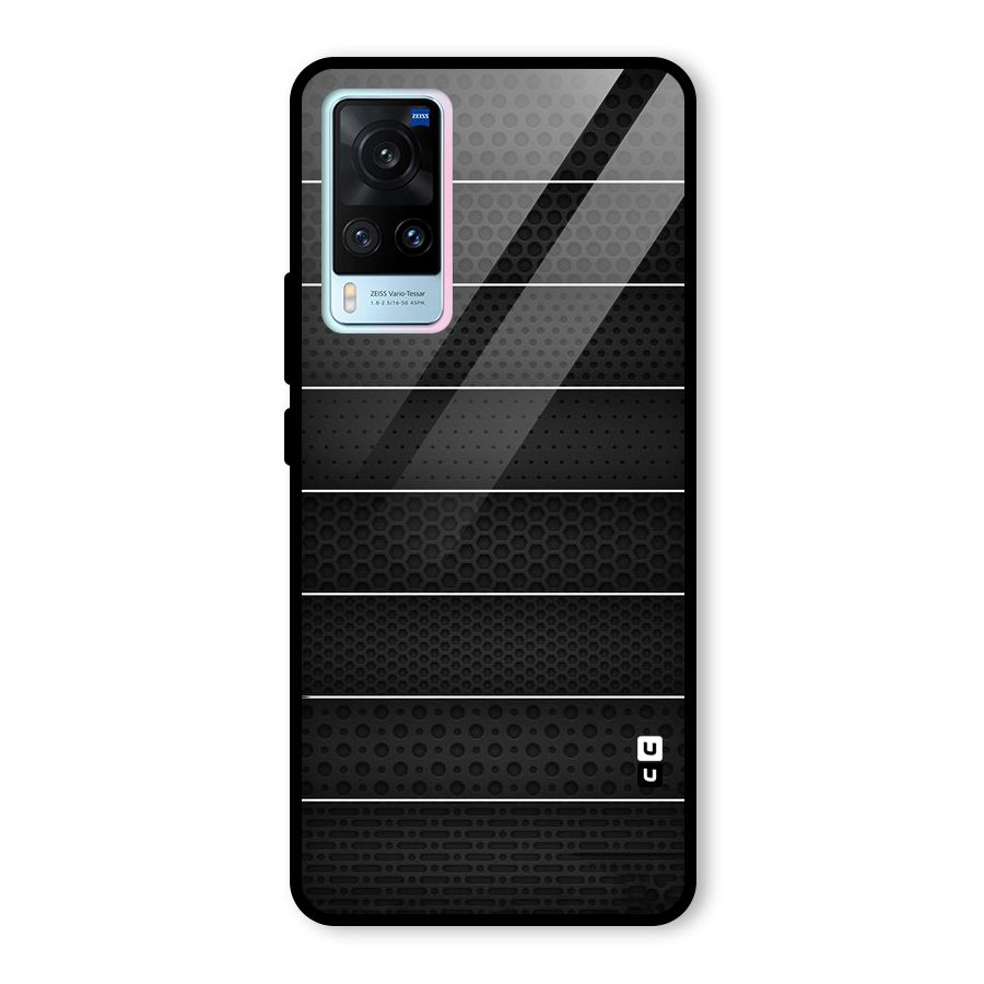 Concrete Stripes Glass Back Case for Vivo X60