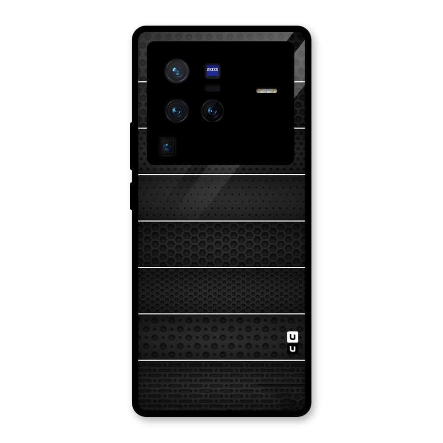 Concrete Stripes Glass Back Case for Vivo X80 Pro