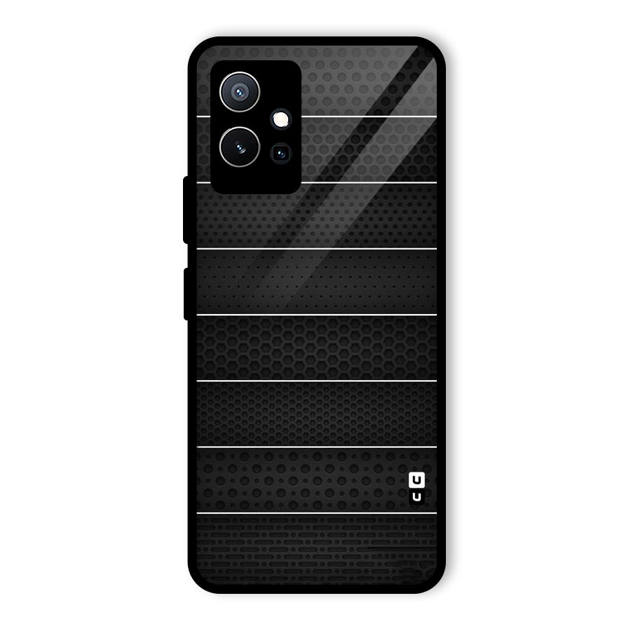 Concrete Stripes Glass Back Case for Vivo Y75 5G
