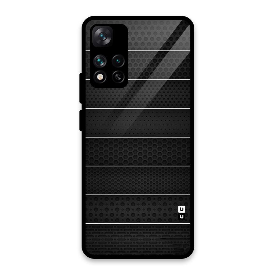 Concrete Stripes Glass Back Case for Xiaomi 11i HyperCharge 5G