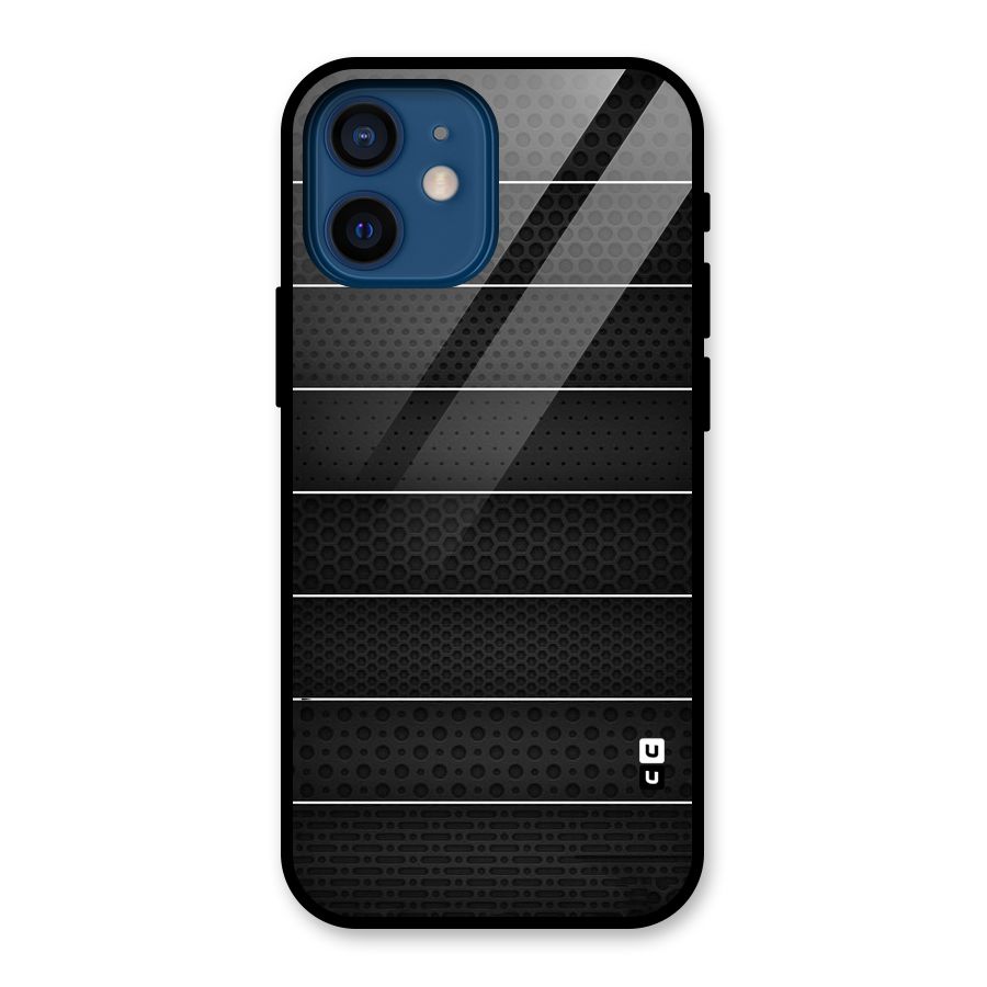 Concrete Stripes Glass Back Case for iPhone 12 Mini