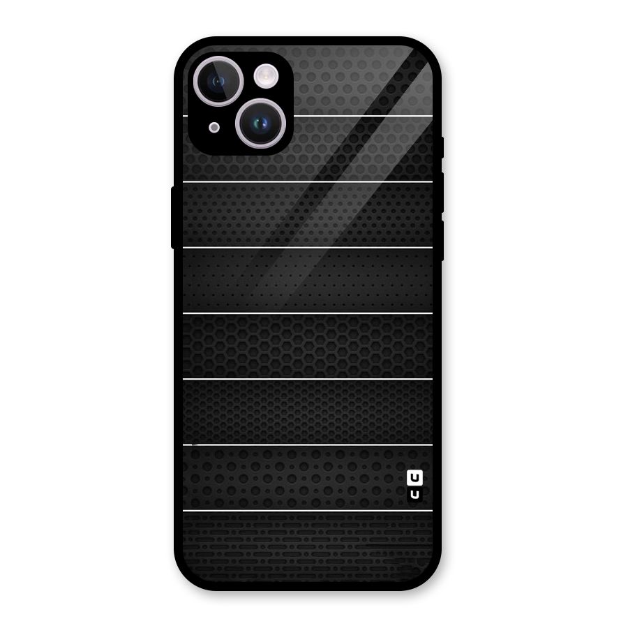 Concrete Stripes Glass Back Case for iPhone 14 Plus