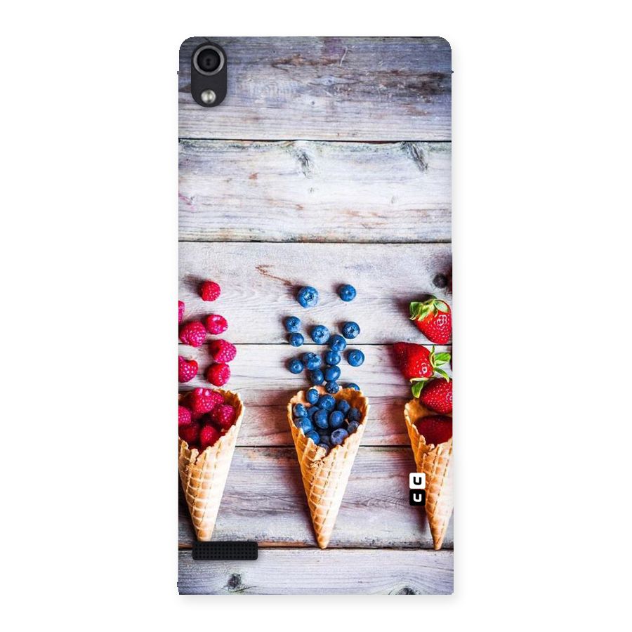 Cone Fruits Design Back Case for Ascend P6