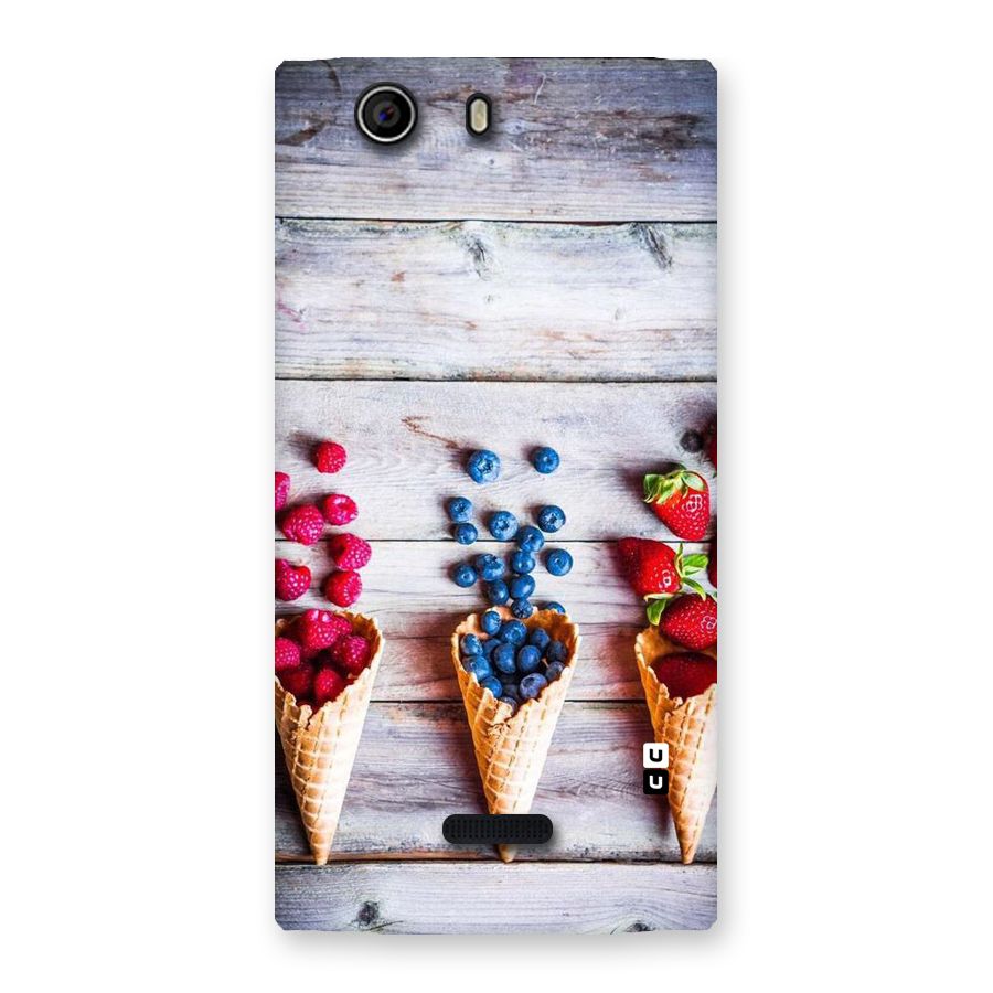 Cone Fruits Design Back Case for Canvas Nitro 2 E311