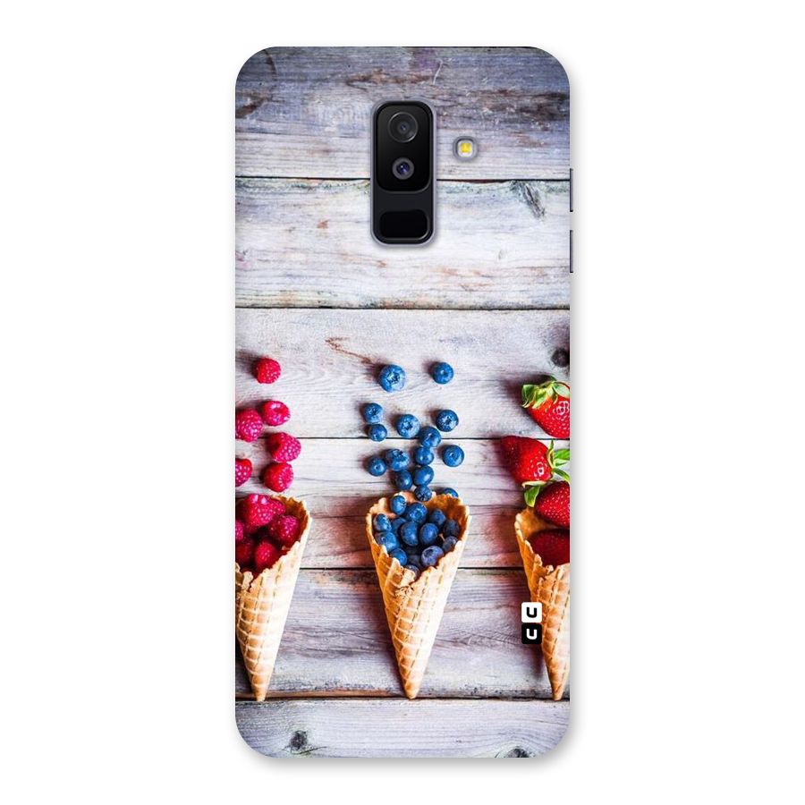 Cone Fruits Design Back Case for Galaxy A6 Plus
