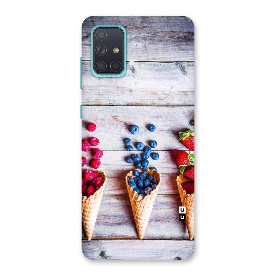 Cone Fruits Design Back Case for Galaxy A71