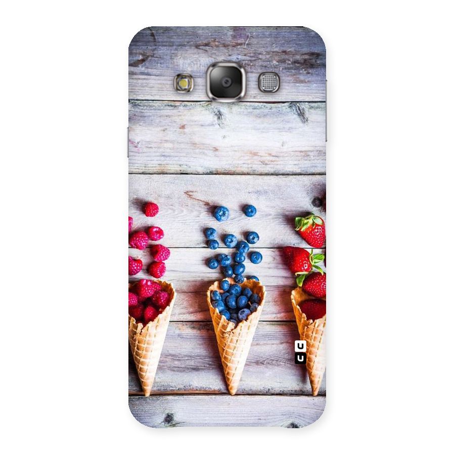 Cone Fruits Design Back Case for Galaxy E7