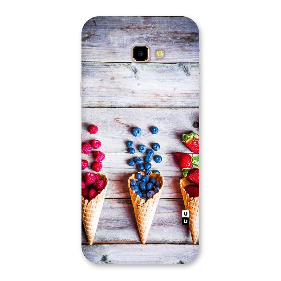 Cone Fruits Design Back Case for Galaxy J4 Plus