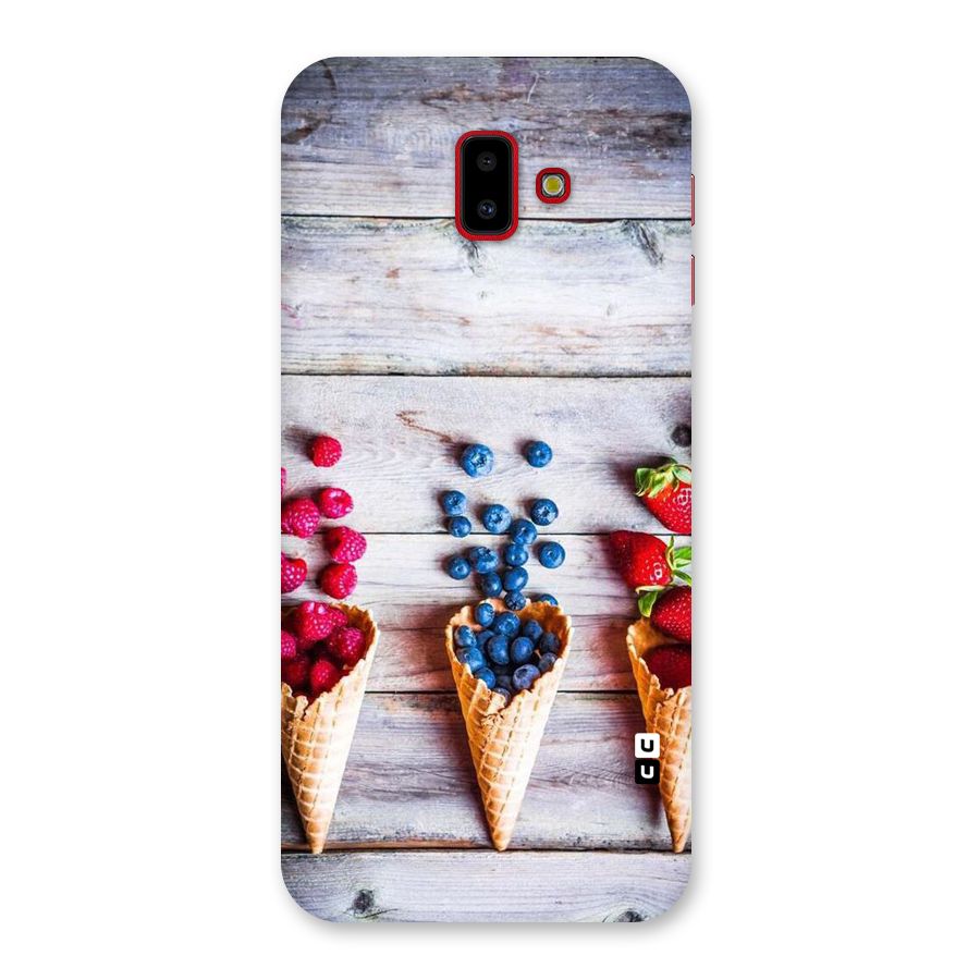 Cone Fruits Design Back Case for Galaxy J6 Plus