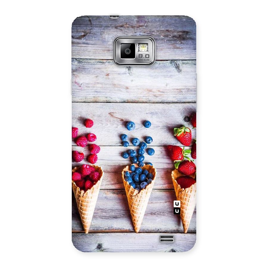 Cone Fruits Design Back Case for Galaxy S2