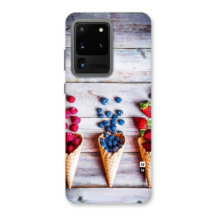 Cone Fruits Design Back Case for Galaxy S20 Ultra