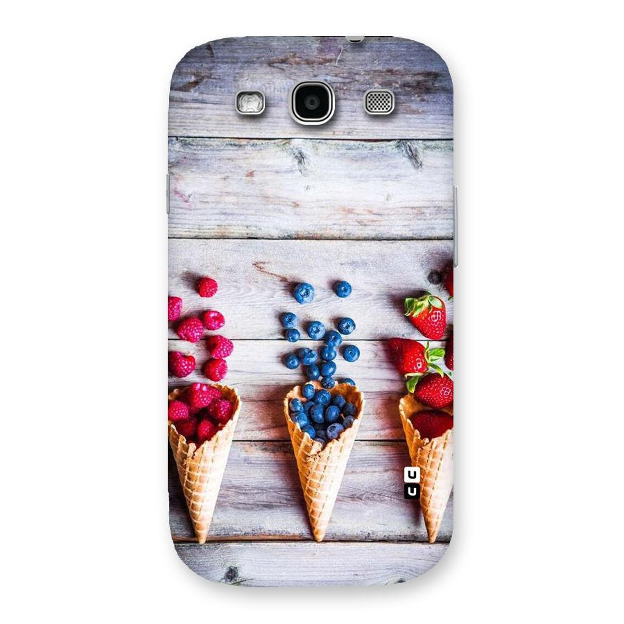 Cone Fruits Design Back Case for Galaxy S3
