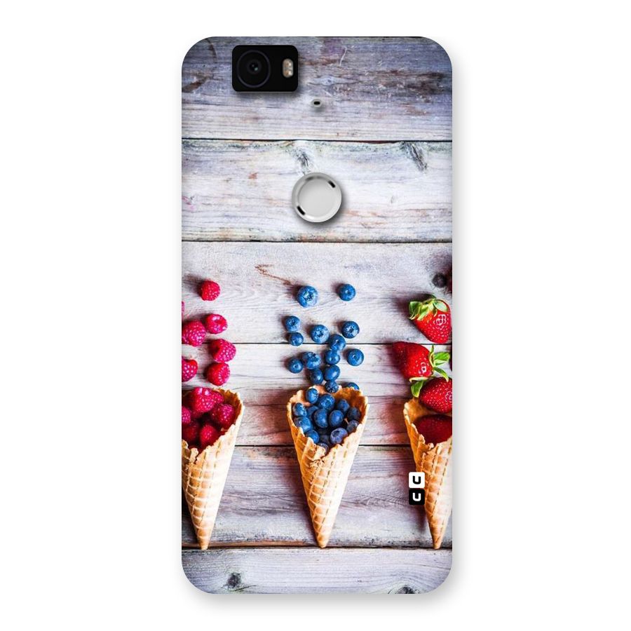 Cone Fruits Design Back Case for Google Nexus-6P