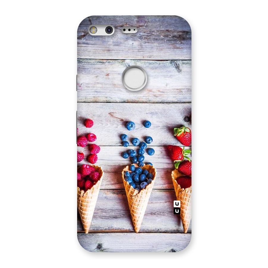 Cone Fruits Design Back Case for Google Pixel