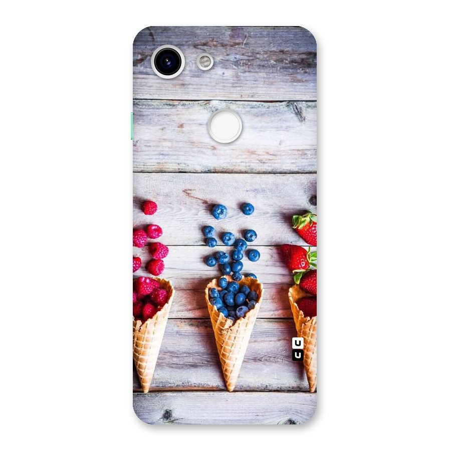 Cone Fruits Design Back Case for Google Pixel 3