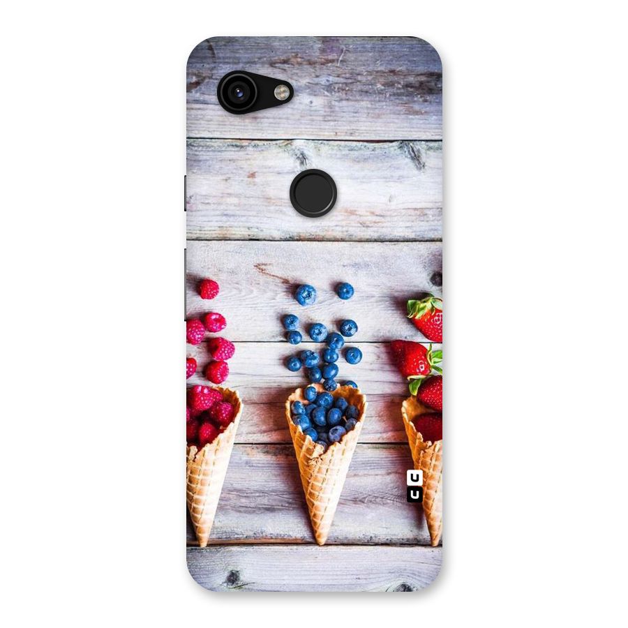 Cone Fruits Design Back Case for Google Pixel 3a