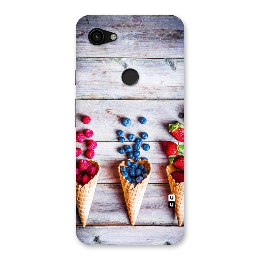 Cone Fruits Design Back Case for Google Pixel 3a XL