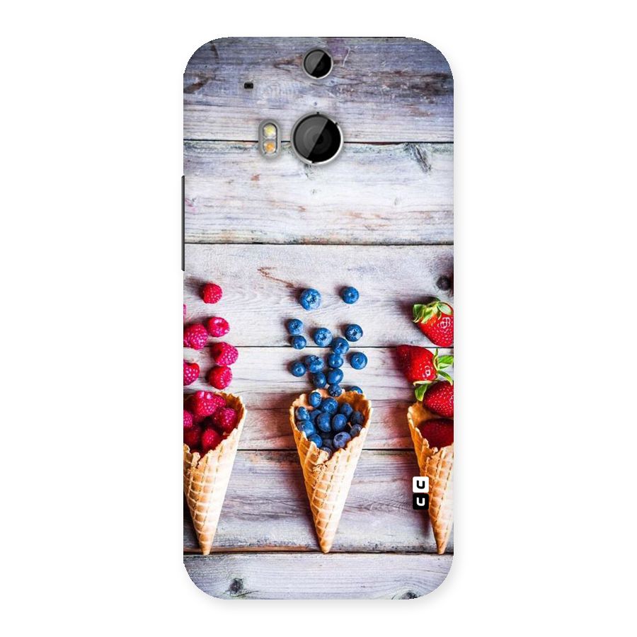 Cone Fruits Design Back Case for HTC One M8