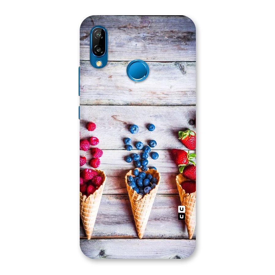 Cone Fruits Design Back Case for Huawei P20 Lite