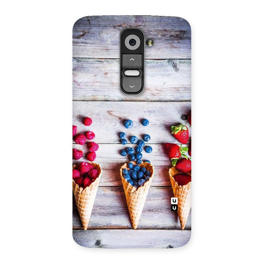 Cone Fruits Design Back Case for LG G2