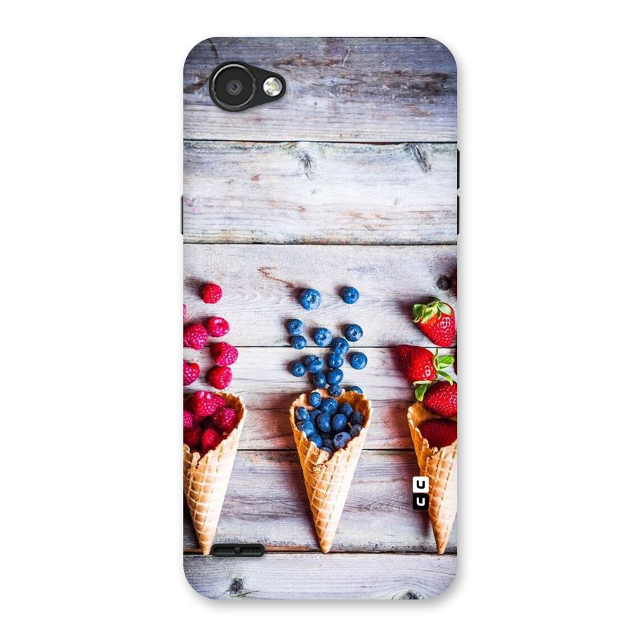 Cone Fruits Design Back Case for LG Q6