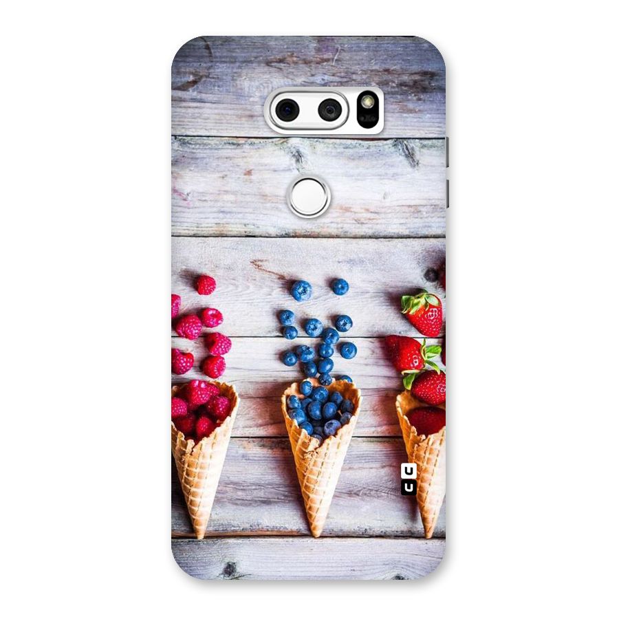 Cone Fruits Design Back Case for LG V30