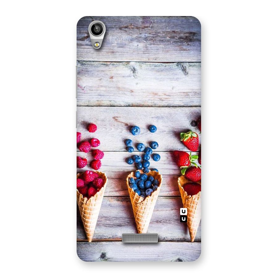 Cone Fruits Design Back Case for Lava-Pixel-V1
