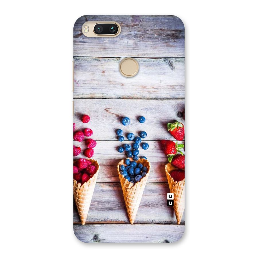 Cone Fruits Design Back Case for Mi A1
