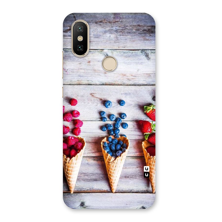 Cone Fruits Design Back Case for Mi A2