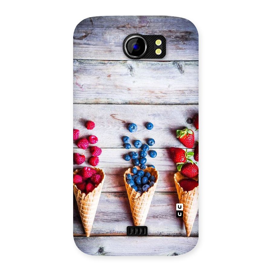 Cone Fruits Design Back Case for Micromax Canvas 2 A110