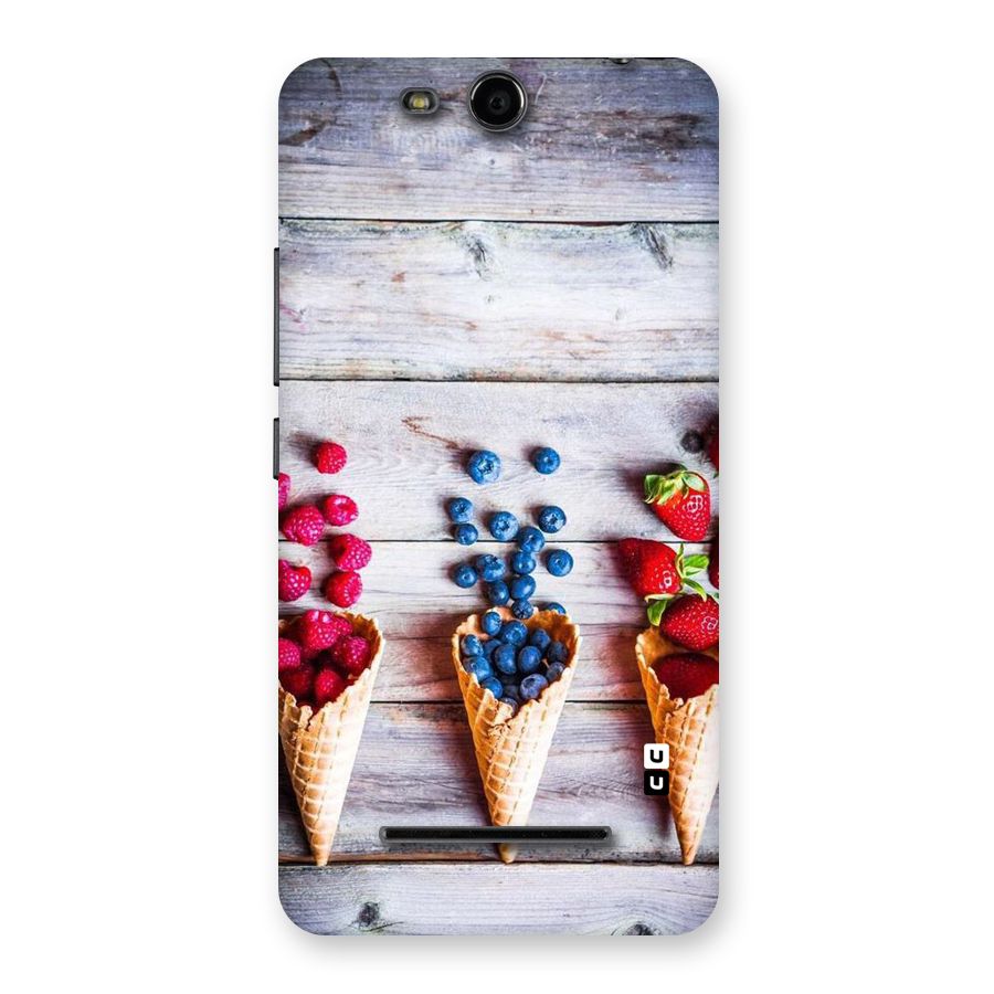 Cone Fruits Design Back Case for Micromax Canvas Juice 3 Q392